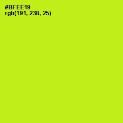 #BFEE19 - Inch Worm Color Image