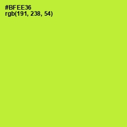 #BFEE36 - Green Yellow Color Image