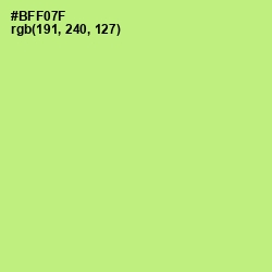 #BFF07F - Wild Willow Color Image