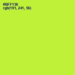 #BFF138 - Green Yellow Color Image