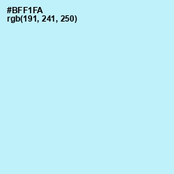 #BFF1FA - French Pass Color Image