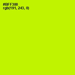 #BFF300 - Lime Color Image