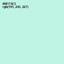 #BFF3E3 - Ice Cold Color Image