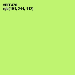 #BFF470 - Conifer Color Image