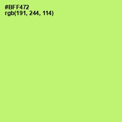 #BFF472 - Conifer Color Image