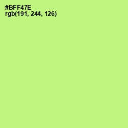 #BFF47E - Wild Willow Color Image