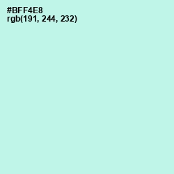 #BFF4E8 - Ice Cold Color Image