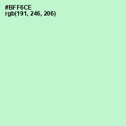 #BFF6CE - Magic Mint Color Image