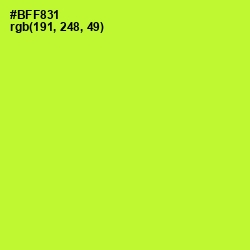 #BFF831 - Green Yellow Color Image