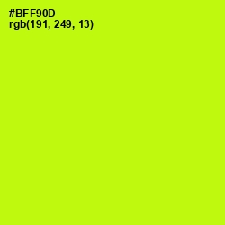 #BFF90D - Lime Color Image