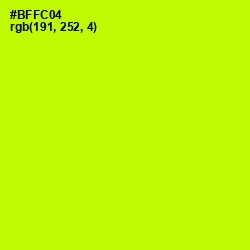 #BFFC04 - Lime Color Image