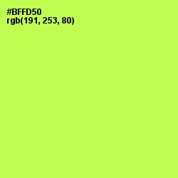 #BFFD50 - Conifer Color Image