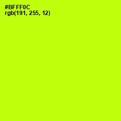 #BFFF0C - Lime Color Image
