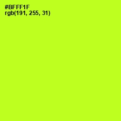 #BFFF1F - Lime Color Image