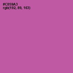 #C059A3 - Hopbush Color Image