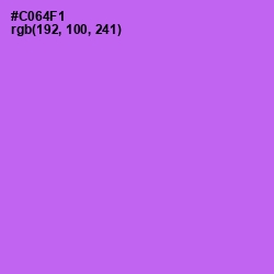 #C064F1 - Heliotrope Color Image