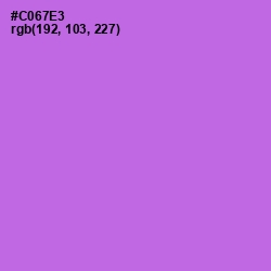 #C067E3 - Heliotrope Color Image