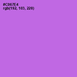 #C067E4 - Heliotrope Color Image