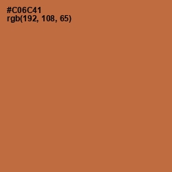 #C06C41 - Raw Sienna Color Image