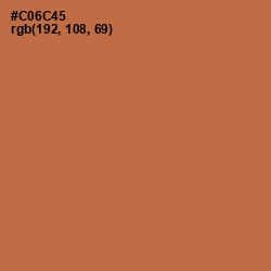 #C06C45 - Raw Sienna Color Image