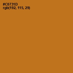 #C0731D - Hot Cinnamon Color Image