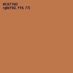 #C0774D - Raw Sienna Color Image