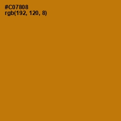 #C07808 - Indochine Color Image