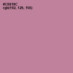 #C0819C - Puce Color Image