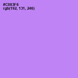 #C083F6 - Light Wisteria Color Image