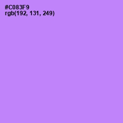 #C083F9 - Light Wisteria Color Image