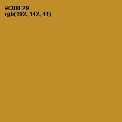 #C08E29 - Brandy Punch Color Image