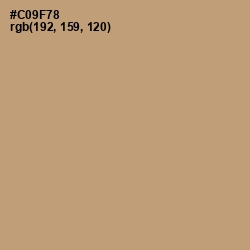 #C09F78 - Whiskey Color Image