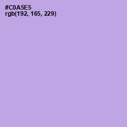 #C0A5E5 - Perfume Color Image