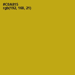 #C0A815 - Buddha Gold Color Image
