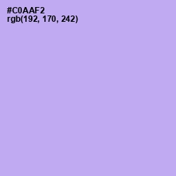 #C0AAF2 - Perfume Color Image