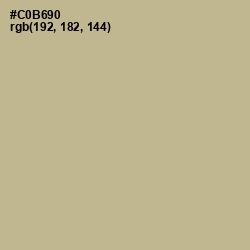 #C0B690 - Indian Khaki Color Image