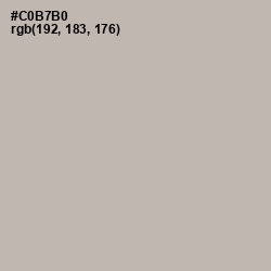 #C0B7B0 - Tea Color Image