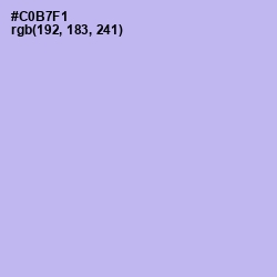 #C0B7F1 - Perfume Color Image