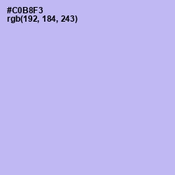#C0B8F3 - Perfume Color Image