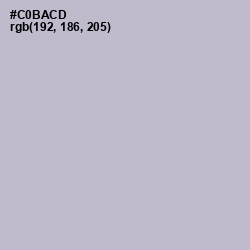 #C0BACD - Gray Suit Color Image
