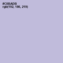 #C0BADB - Gray Suit Color Image