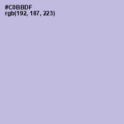 #C0BBDF - Gray Suit Color Image