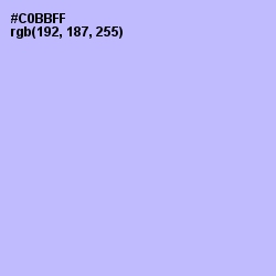 #C0BBFF - Perfume Color Image