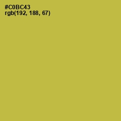#C0BC43 - Turmeric Color Image