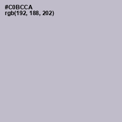 #C0BCCA - Gray Suit Color Image