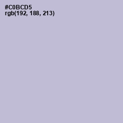 #C0BCD5 - Gray Suit Color Image