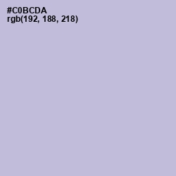 #C0BCDA - Gray Suit Color Image