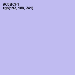#C0BCF1 - Perfume Color Image