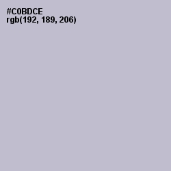 #C0BDCE - Gray Suit Color Image