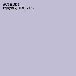 #C0BDD5 - Gray Suit Color Image